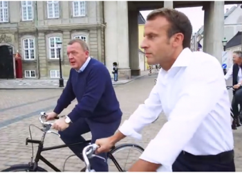 (VIDEO) DANSKI PREMIJER JE OVAKO DOČEKAO MACRONA Na biciklu se provozali ulicama Kopenhagena