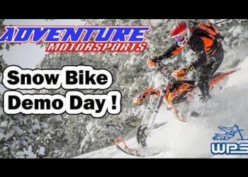 VIDEO Uživanje u vožnji snowbikea i snowmobilea
