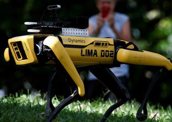 ROBOT U PARKU: Na socijalnu distancu upozoravaju i roboti