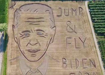 BIDEN U ORANICI:  Talijanski umjetnik na neobičan način dao podršku Joeu Bidenu