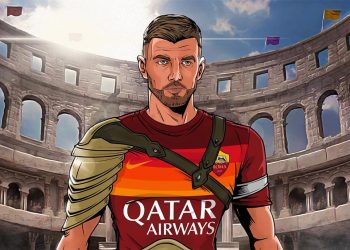 ROMA OBJAVILA CRTEŽ: Edin Džeko kao gladijator u Koloseumu