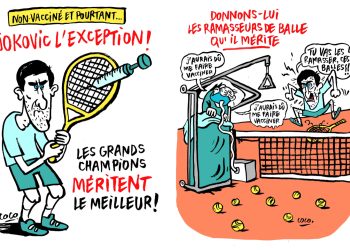 “NOVAK KAO IZUZETAK”: Charlie Hebdo objavio seriju karikatura protiv Đokovića