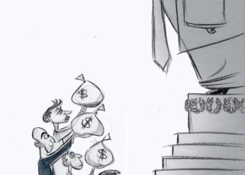BEZOS KLEČI PRED TRUMPOM: Karikatura koja je zatresla Washington Post. Nisu je objavili